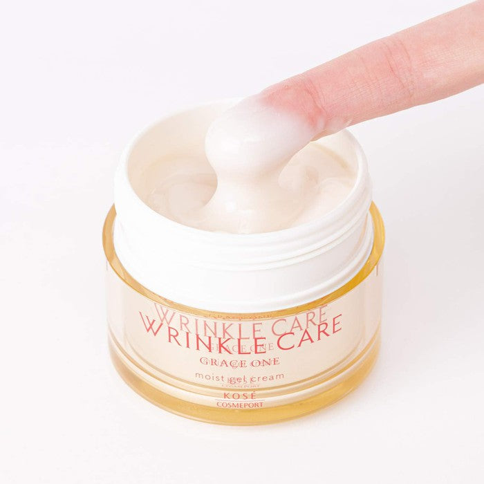 GRACE ONE Wrinkle Care Moist Gel Cream – Anti-Wrinkle Cream with Retinol, Collagen, and Niacinamide 100g [With alcohol]