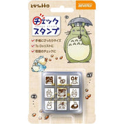 Beverly My Neighbor Totoro Check Stamp 2 Mini Stamp Set (9 Pieces) Studio Ghibli Made in Japan