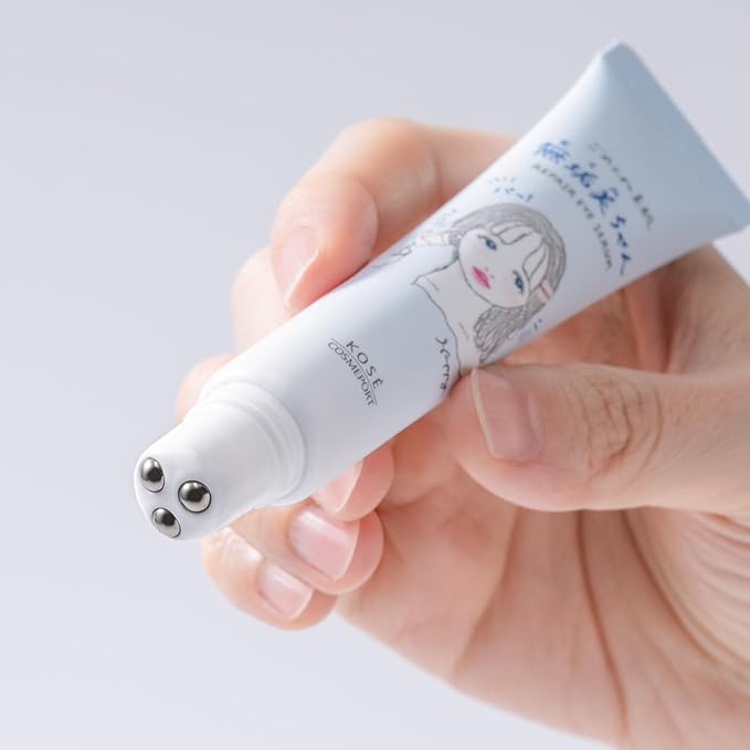 KOSE Clear Turn Sorry Bare Skin Mukumi-chan Eye Serum 20 mL – Brightening & Tightening Roll-On Eye Care [Alcohol-free]