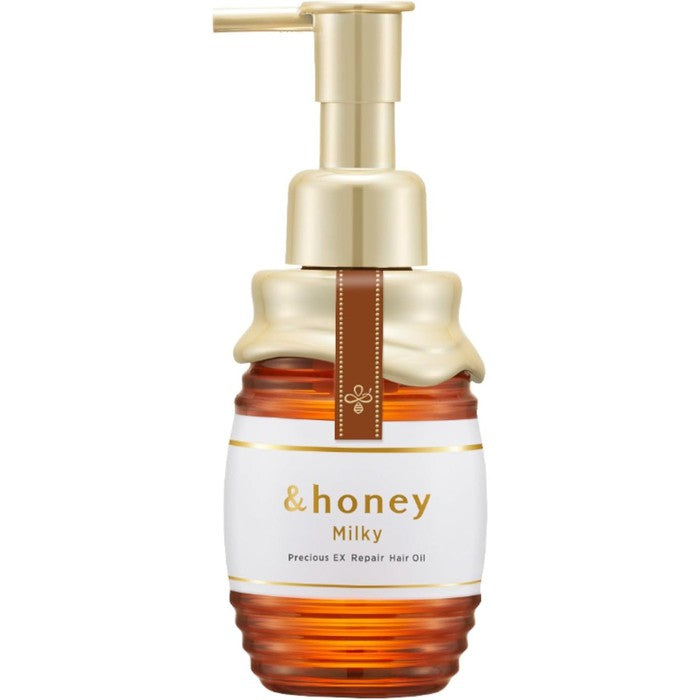 &Honey Milky Precious EX Repair Hair Oil 105mL | Luxurious Hair Oil for Ultimate Repair and Hydration (With Alcohol)