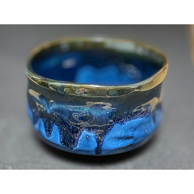 Ale-net Matcha Bowl, 4.7 × 3.1 in (12 × 8 cm), Namako Matcha Bowl, Mino Ware, Made in Japan