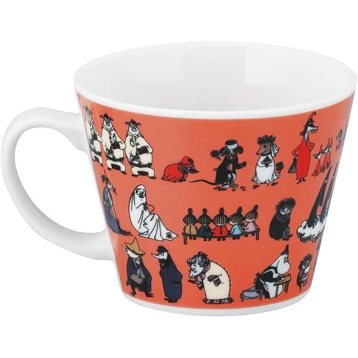 MOOMIN Large Mug / Soup Mug – 400ml – “Friends from Moomin Valley” – Pink