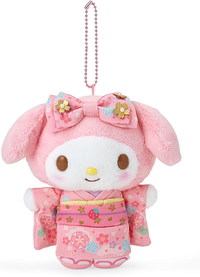 Sanrio My Melody Kimono Plush Mascot Holder Japanese Special Edition