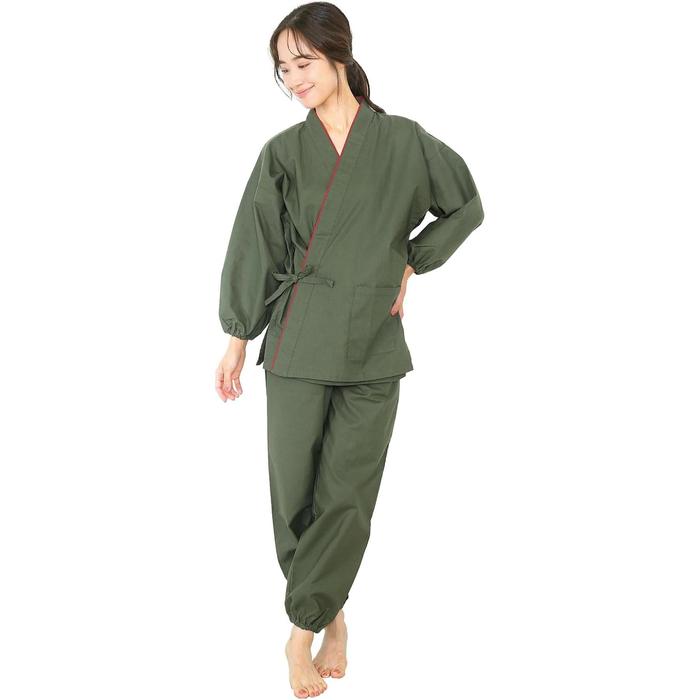 Nishiki Samue Work Clothes – All-Season Top & Bottom Set (100% Cotton)