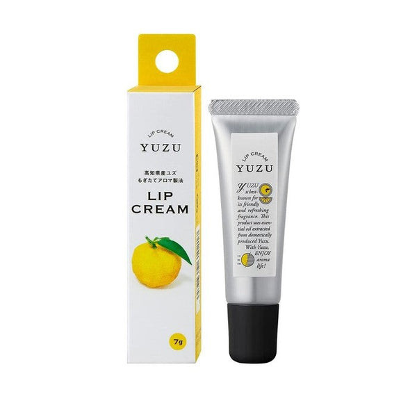 LIP CREAM YUZU - Nourishing and moisturizing lip balm with Yuzu citrus from Pref. Kochi 7g [Without alcohol]