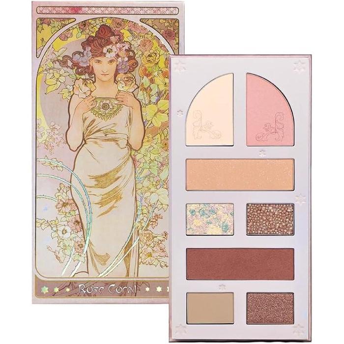 MilleFée Lady Flower Multi Palette – Eyeshadow, Blush & Highlighter (Pearl Finish)