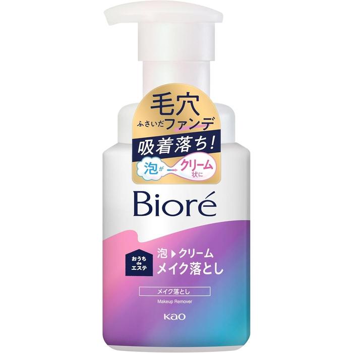 Bioré Ouchi de Esthe Foam Cream Makeup Remover – Japanese Foaming Cleanser for Pore Care 210ml (With Alcohol)