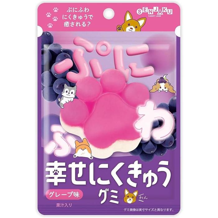 Senjakuame Happy Paw Gummies Grape Flavor 30g