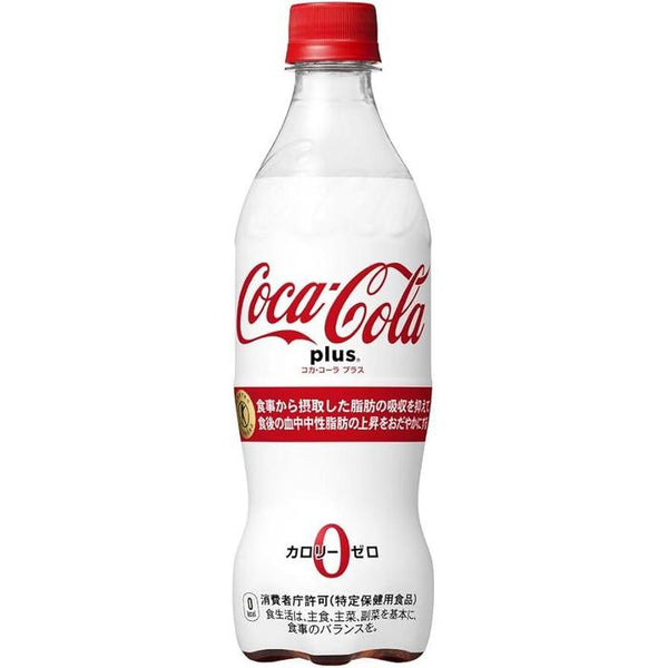 Coca-Cola Plus 470 ml – Zero Calories, High Fiber (With Caffeine, With Sweeteners)
