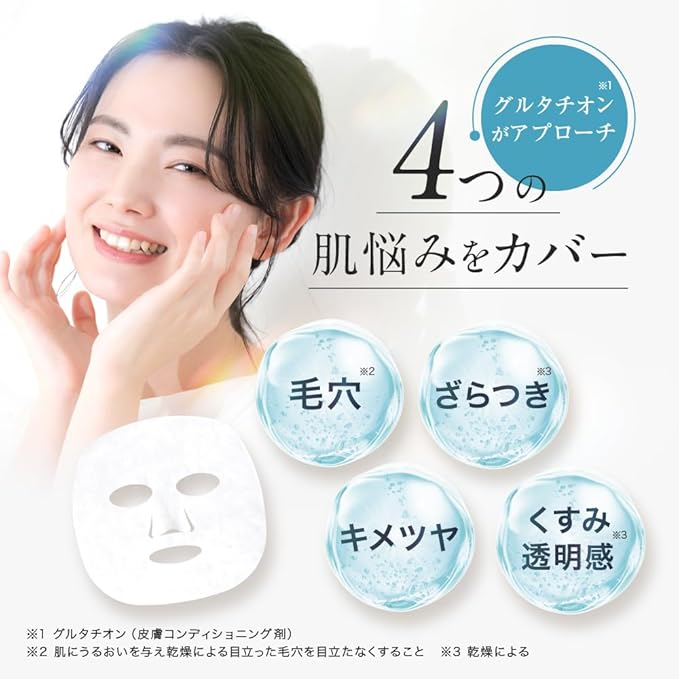 CAPSULE SERUM Glutathione & Vitamin C Derivative Face Mask - 7 Sheets [Alcohol-free]