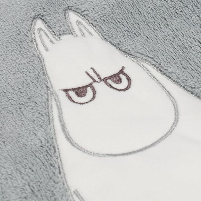 Marushin MOOMIN Mini Hand Towel 25×25cm – Grumpy Face / Grumpy Pose (Moomin / Little My) Antibacterial Microfiber Handkerchief