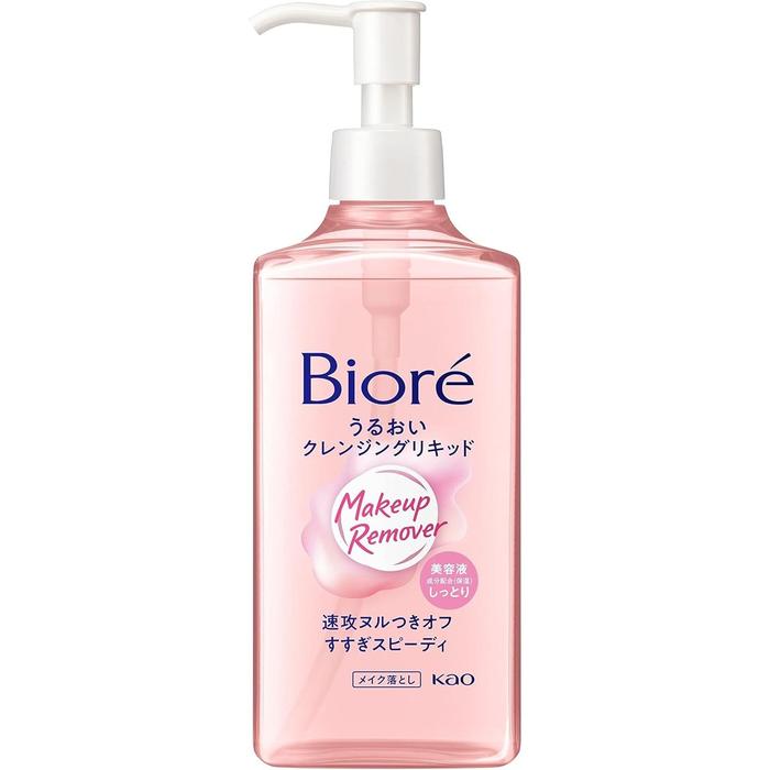 Bioré Moist Cleansing Liquid – Japanese Makeup Remover for Hydration 230ml (With Alcohol)