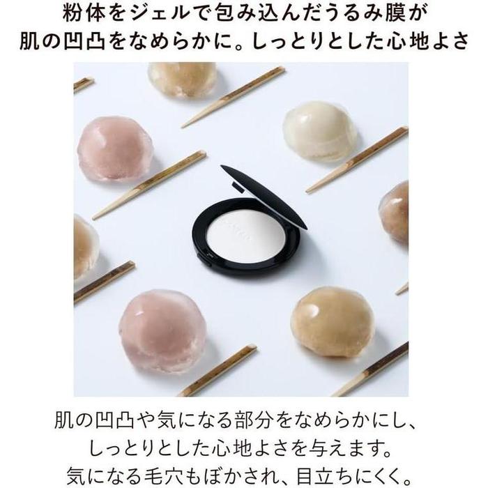KANEBO Crystallized Fix Powder 01 Lucent – Translucent Pressed Setting Powder with Puff, 8.5g [Alcohol-free]