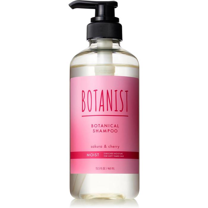 [2025 Spring Limited Edition] BOTANIST | Shampoo Moist Sakura & Cherry Scent – Moisturizing and Smooth Finish for All Hair Types 460ml [With alcohol]