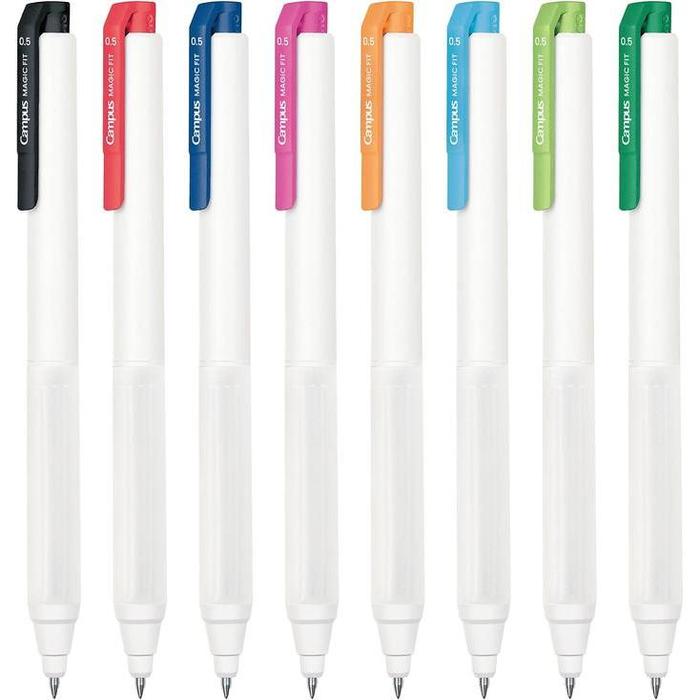 KOKUYO Campus Magic Fit Gel Ink Ballpoint Pen 8-Color Set – 0.4mm / 0.5mm