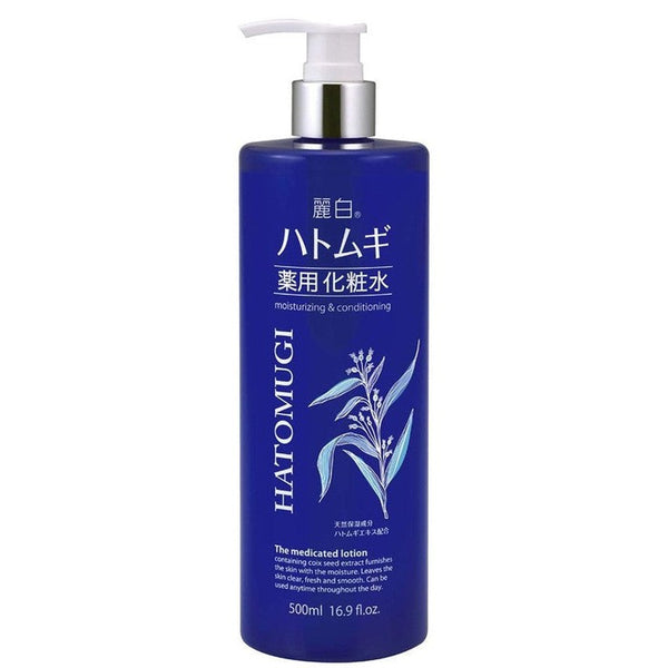 HATOMUGI - (Dermocosmetics) Moisturizing lotion for acne and problematic skin 500ml [Alcohol-free]