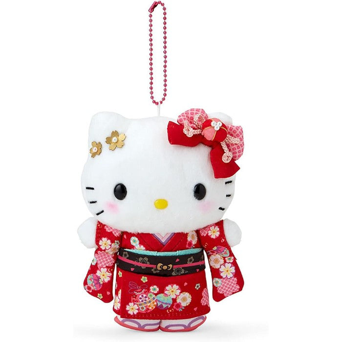 Sanrio Hello Kitty Kimono Plush Mascot Holder Japanese Special Edition