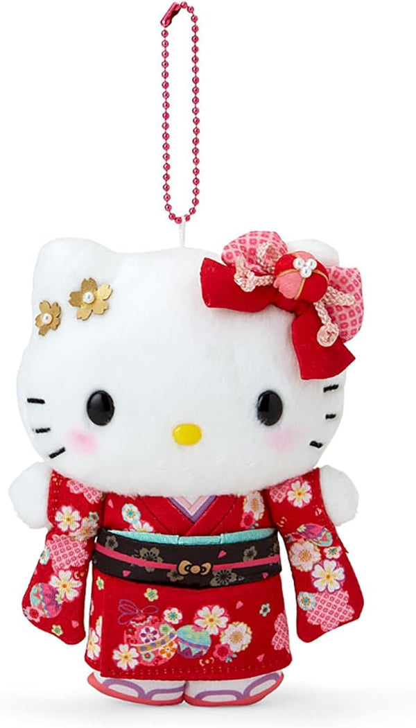 Sanrio Hello Kitty Kimono Plush Mascot Holder Japanese Special Edition