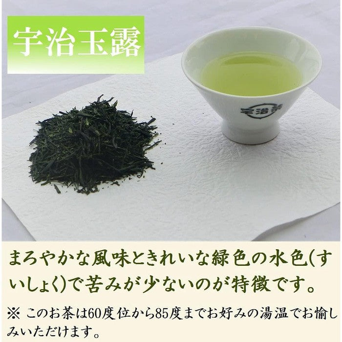 Kiyomizu Uji Tea Gift Set – Premium Sencha and Gyokuro, 80g x 2