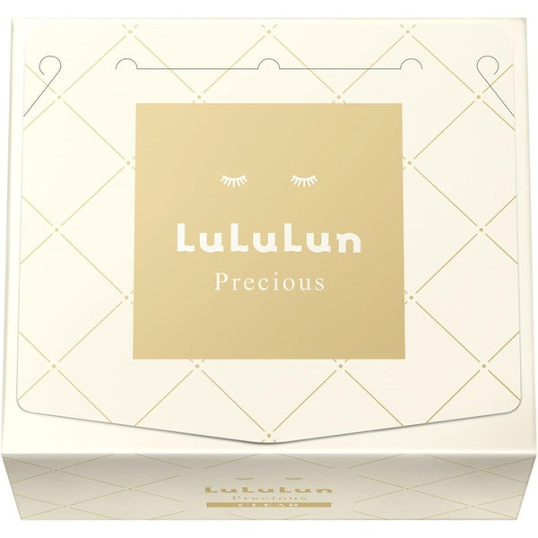 LULULUN Precious Face Mask – Antiaging　With hyaluronic acid,ceramides and peptides 32 Sheets (No Alcohol)