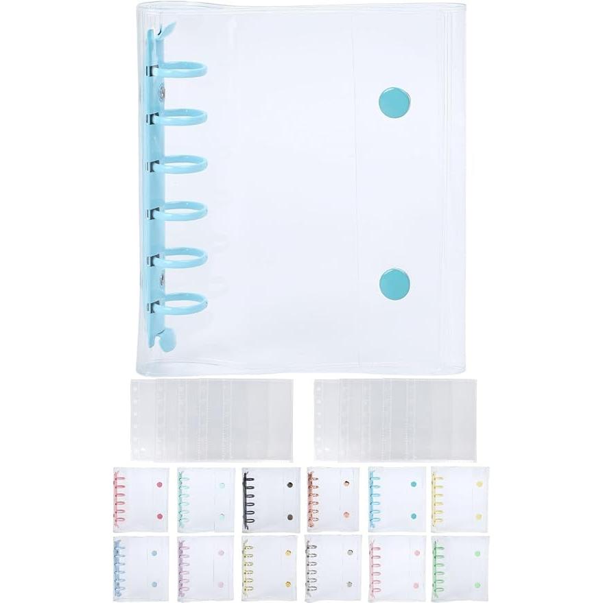Daction Transparent Sticker Book A7 – Cute Sticker Binder with 10 Refills