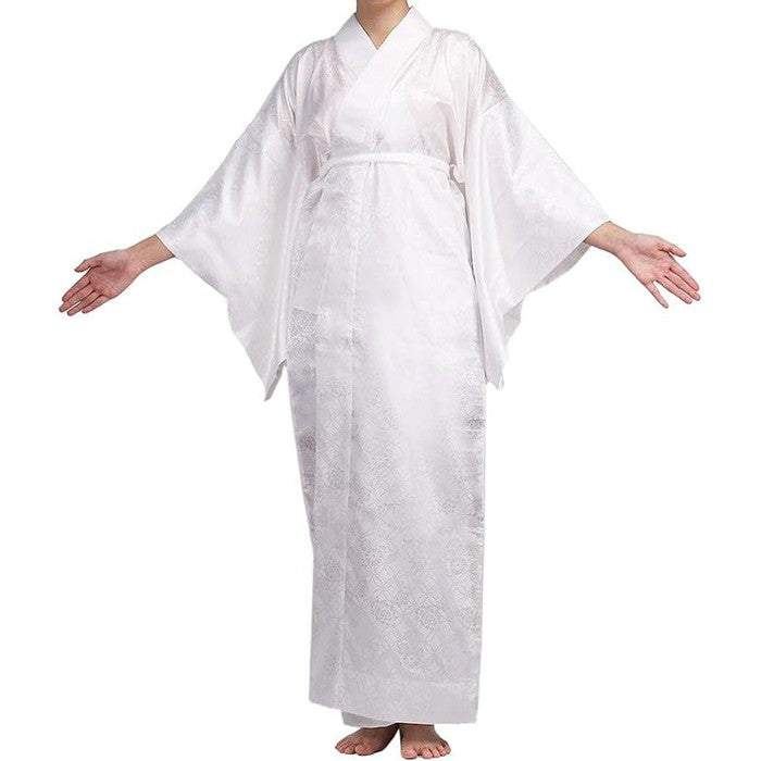 Nagajuban Kimono Inner Garment – Washable, Half Collar, Tailored Design