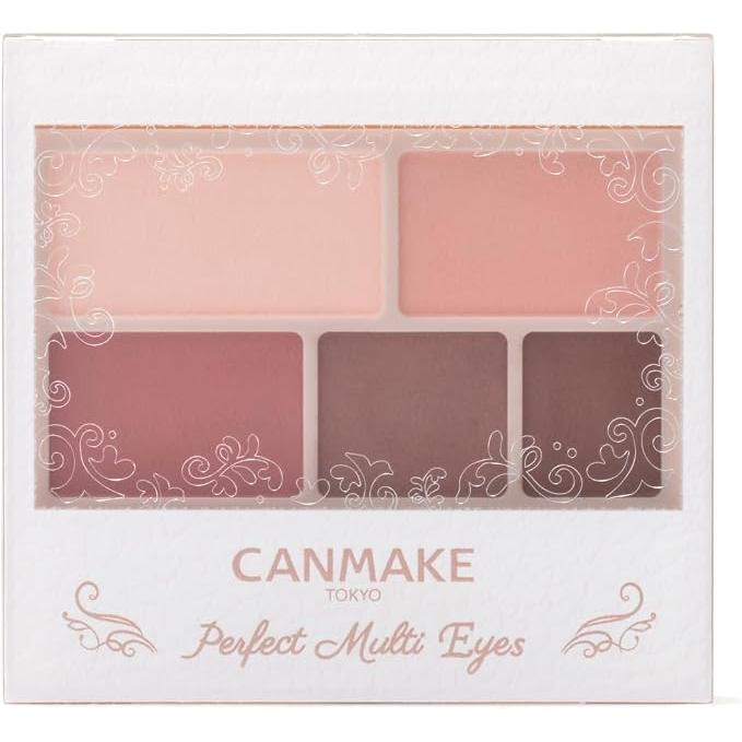 CANMAKE Perfect Multi Eyes – 5-Colour Matte Eyeshadow, Brow & Liner Palette