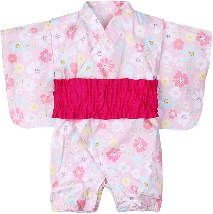 KISBINI Baby Kimono Romper – Yukata Style Summer Outfit for Boys & Girls