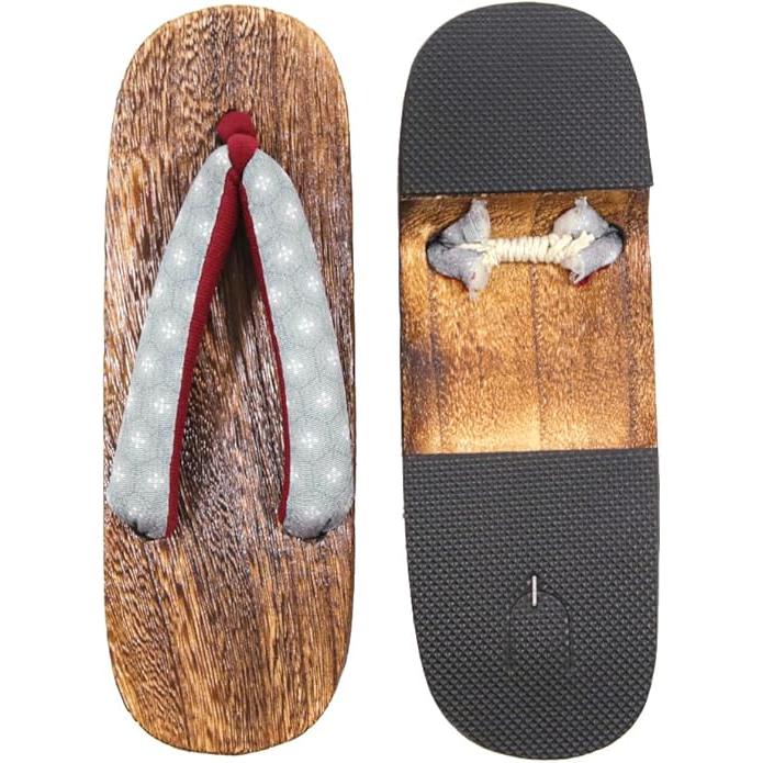 Kyoetsu Women's Geta Clogs – Grilled Paulownia Base, Soft Strap, Multiple Sizes