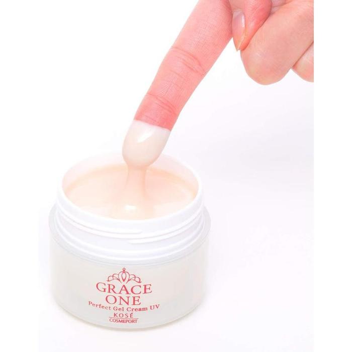GRACE ONE Perfect Gel Cream UV – All-in-One Anti-Aging Gel with SPF50+ PA++++ for Mature Skin 50+ 100g [With alcohol]
