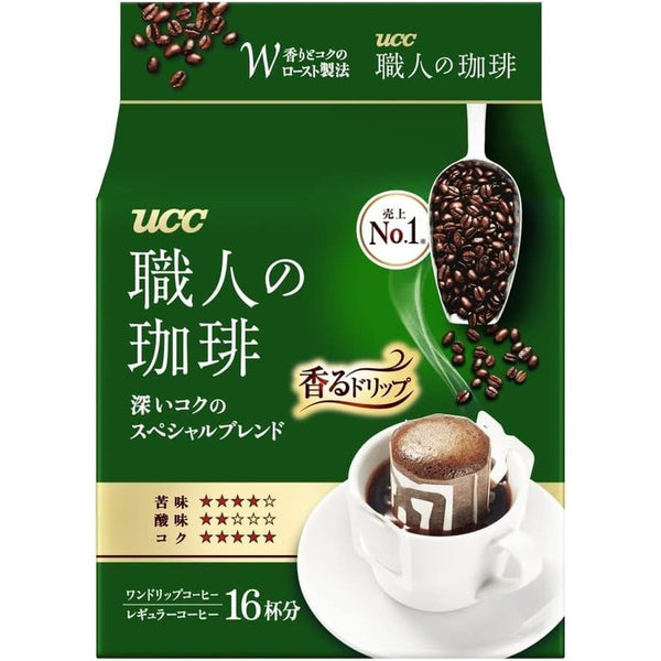 UCC Craftsman's Coffee Drip – Deeply Rich Special Blend 16 sachets