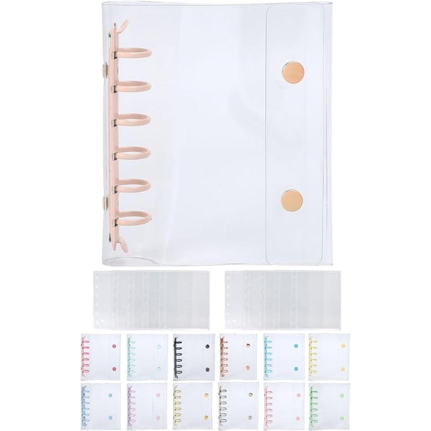 Daction Transparent Sticker Book A7 – Cute Sticker Binder with 10 Refills