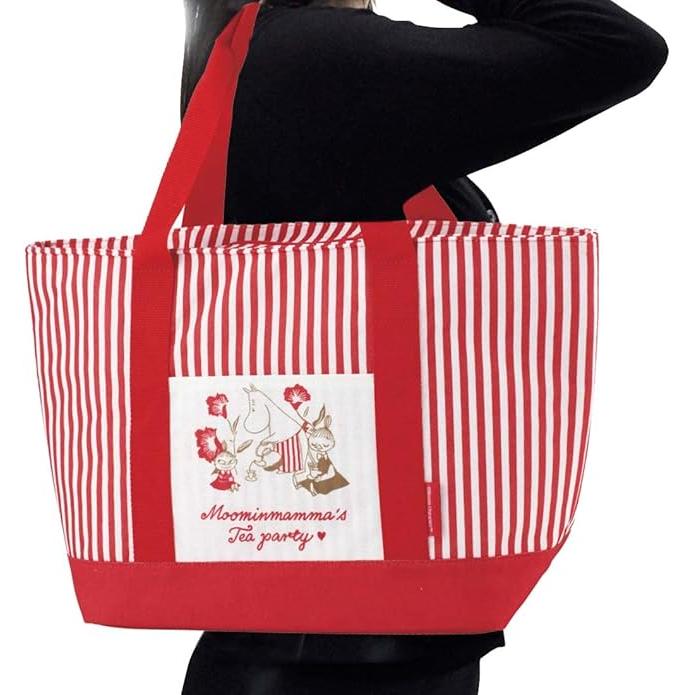 Skater MOOMIN Insulated Linen-Style Shopping Tote – Large Thermal Grocery Bag