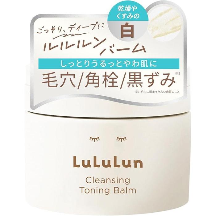 Lululun Cleansing Toning Balm Hydrate White – Moisturizing Cleansing Balm for Soft, Hydrated Skin [Alcohol-Free]
