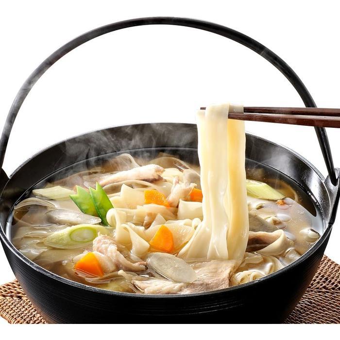 (4 PACK SET)Hoshino Himokawa Udon – Traditional Japanese Wide Noodles (200g × 4 Packs)