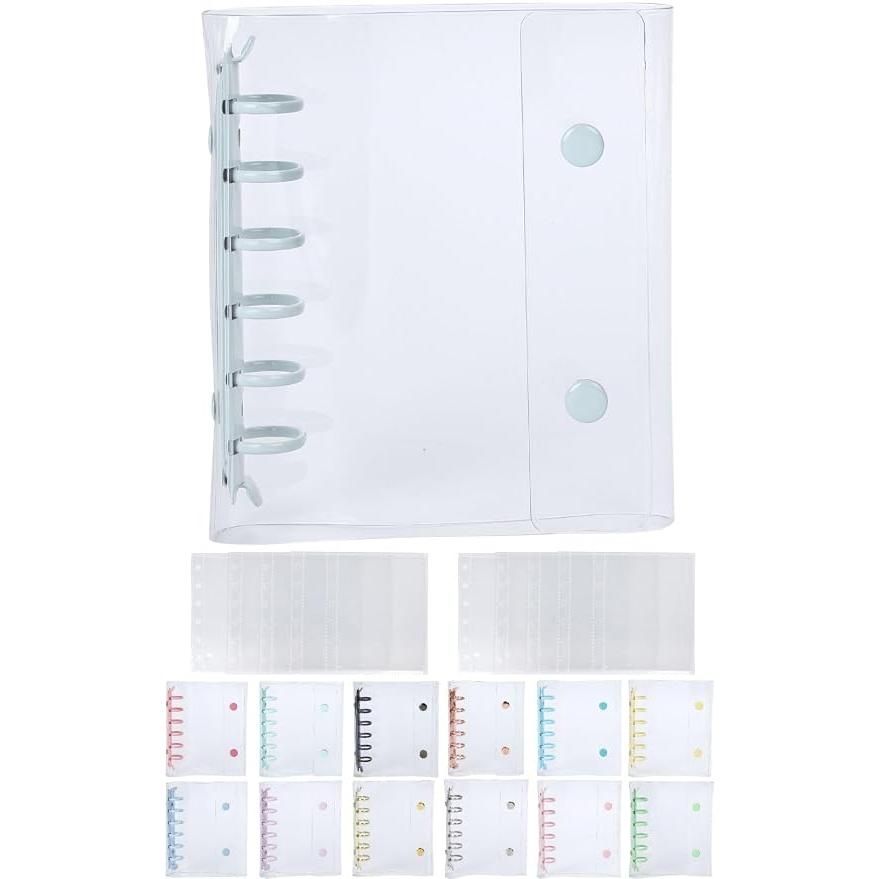 Daction Transparent Sticker Book A7 – Cute Sticker Binder with 10 Refills