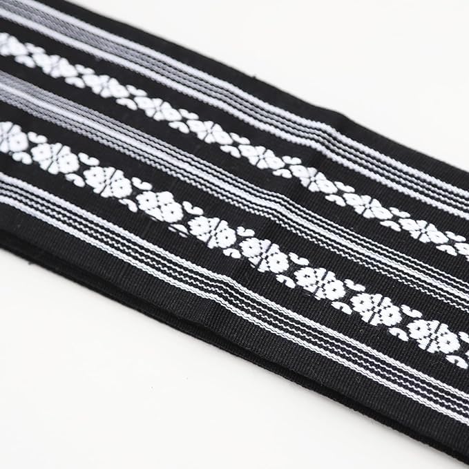 TOUWA Cotton Obi – Kenjo Pattern, Easy-Fit Kimono Belt (Available in 8 Colors)