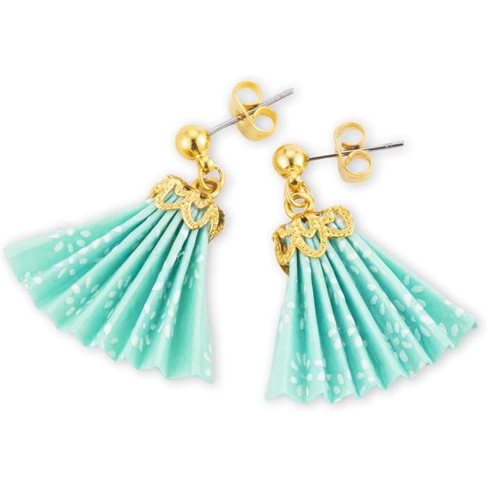 Noren Handmade Origami Earrings – Washi and Surgical Stainless Steel