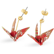 Noren Handmade Origami Earrings – Washi and Surgical Stainless Steel