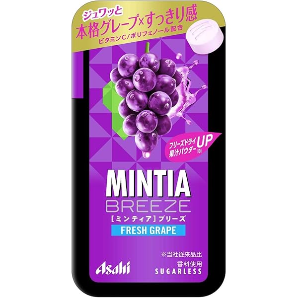 Asahi Mintia Breeze Sugarless Tablets – Japanese Refreshing Mints (Various Flavors)