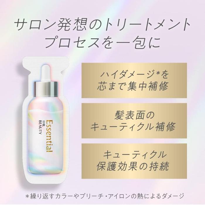 BESTSELLER! Essential The Beauty Uru-Tsuya Charge Hair Pack 9 g × 6 (With Alcohol)