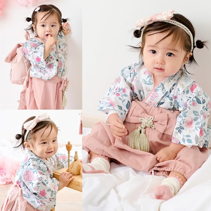 Baby Hakama – 2 Piece Romper Kimono for Boys & Girls (70–90 cm)