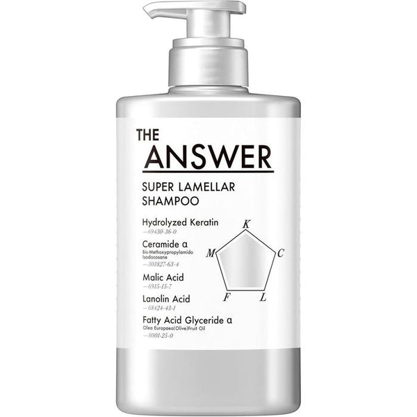 Kao THE ANSWER Super Lamella Shampoo – Bergamot & Daphne Scent (400 ml) [Alcohol-Free]