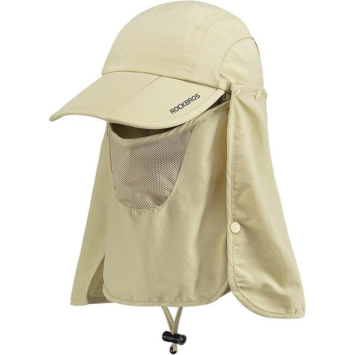 ROCKBROS 4-Way UV Protection Sun Hat with Face & Neck Cover