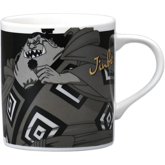 One Piece Straw Hat Pirates Monochrome Mug 300 ml – Microwave & Dishwasher Safe, Made in Japan