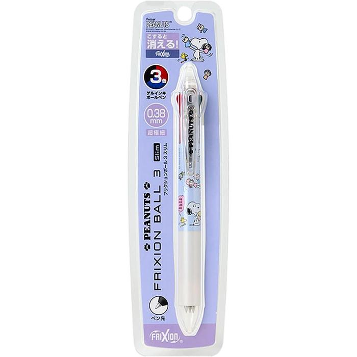 [Variants] Sanrio FriXion Ball 3 Slim – Erasable 3-Color Pen, Cute Japanese Stationery