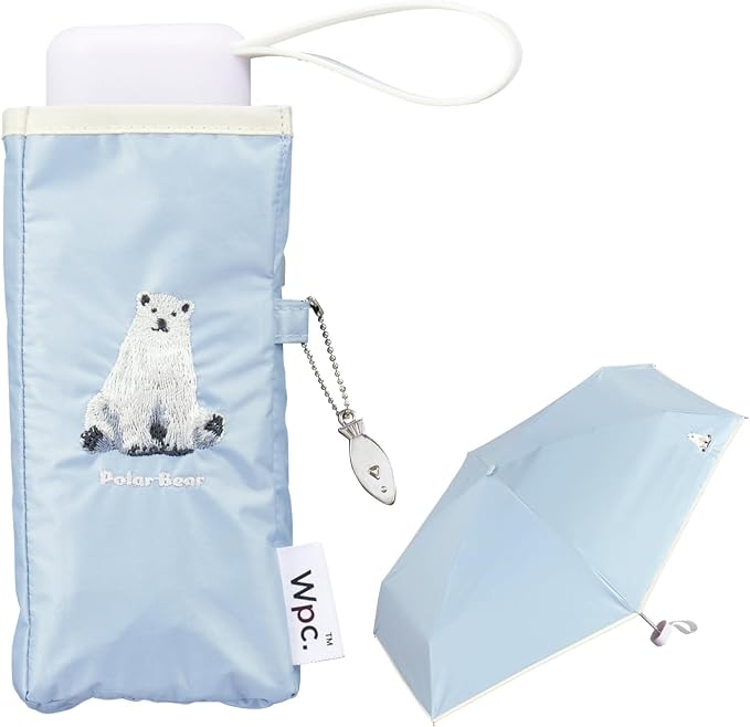 Wpc. Animal Embroidery Compact Folding UV Parasol – 100% Light Blocking, UPF50+