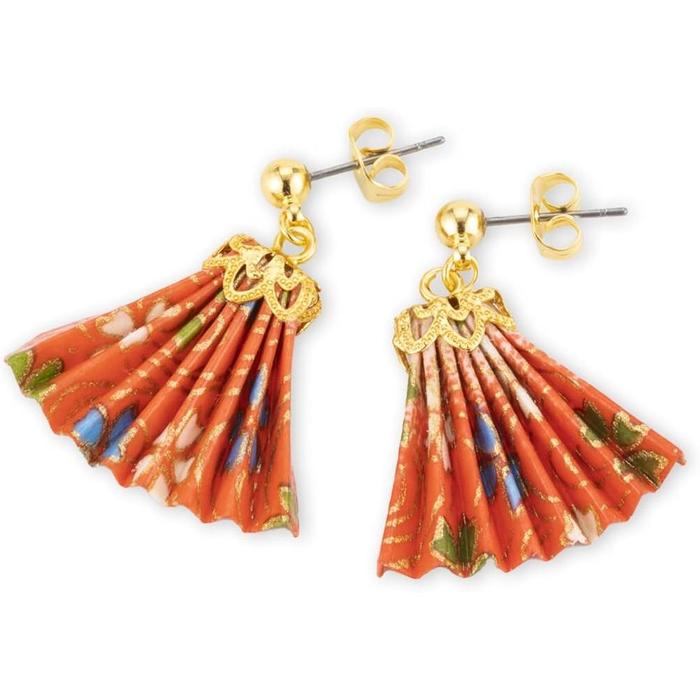 Noren Handmade Origami Earrings – Washi and Surgical Stainless Steel