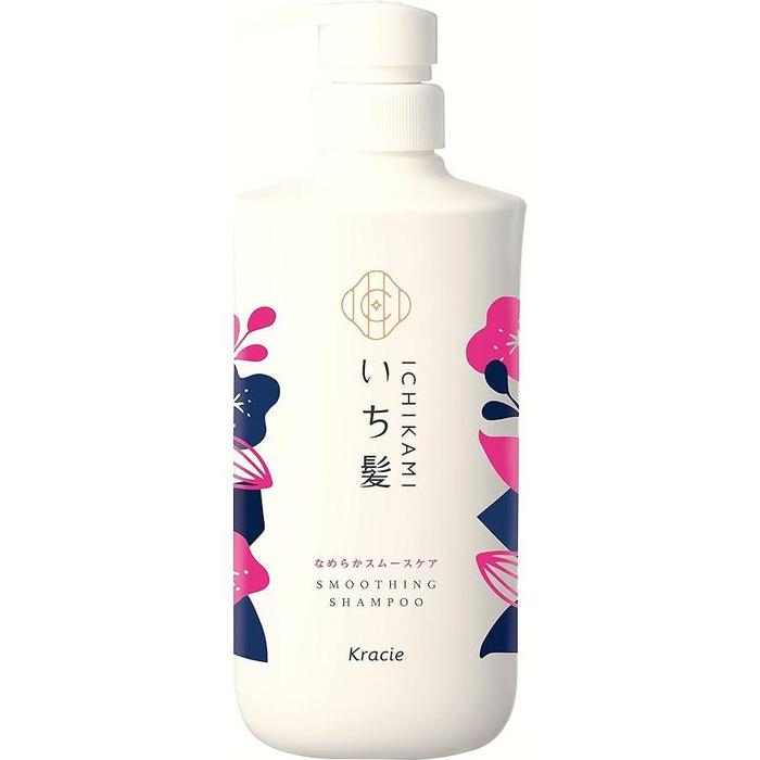 ICHIKAMI [Smooth & Smooth Care] Shampoo Pump – Amino Acid Formula for Silky, Smooth Hair 16.2 fl oz (480 ml) [With Alcohol]