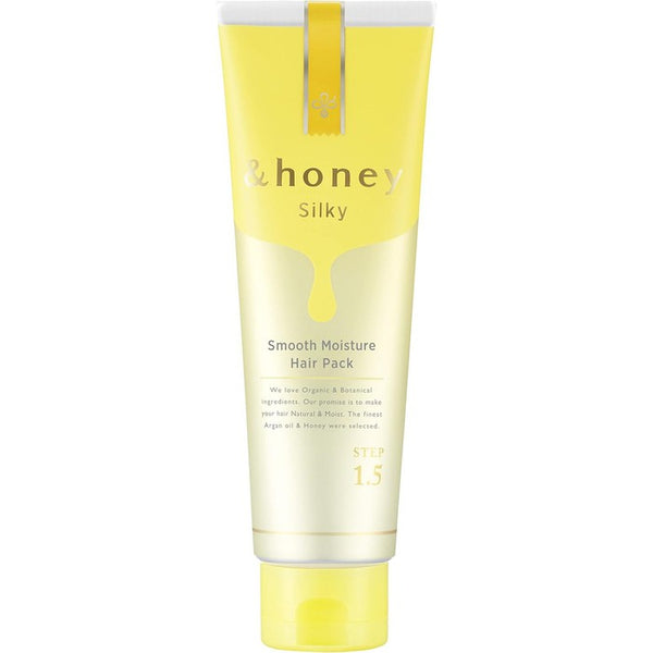 &Honey Silky Smooth Moisture Hair Pack - Smoothing and moisturizing hair mask based on honey 130g [Alcohol-free]